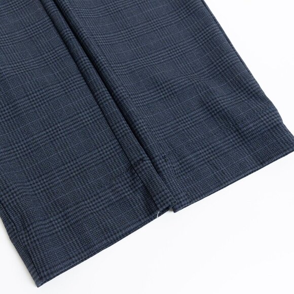 Jack & Jones Marco Slim Dress Pants 31x34 Fit Bi-Stretch Navy Check - Picture 11 of 15